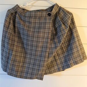 Nasty Gal plaid pleated Mini Skirt Size 2